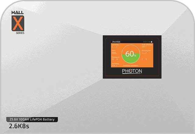 Photon Wall X 2.6kWh (24V 100Ah)